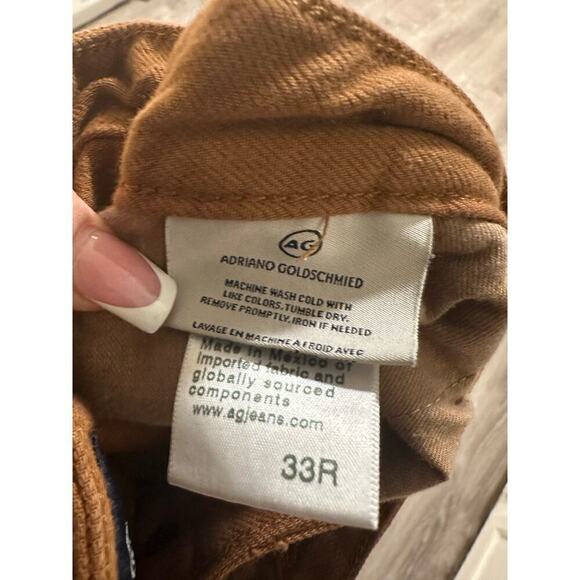 AG Jeans RENN Orange Brown High-rise Utility Barrel Pants in Clay Stone - Picture 5 of 6